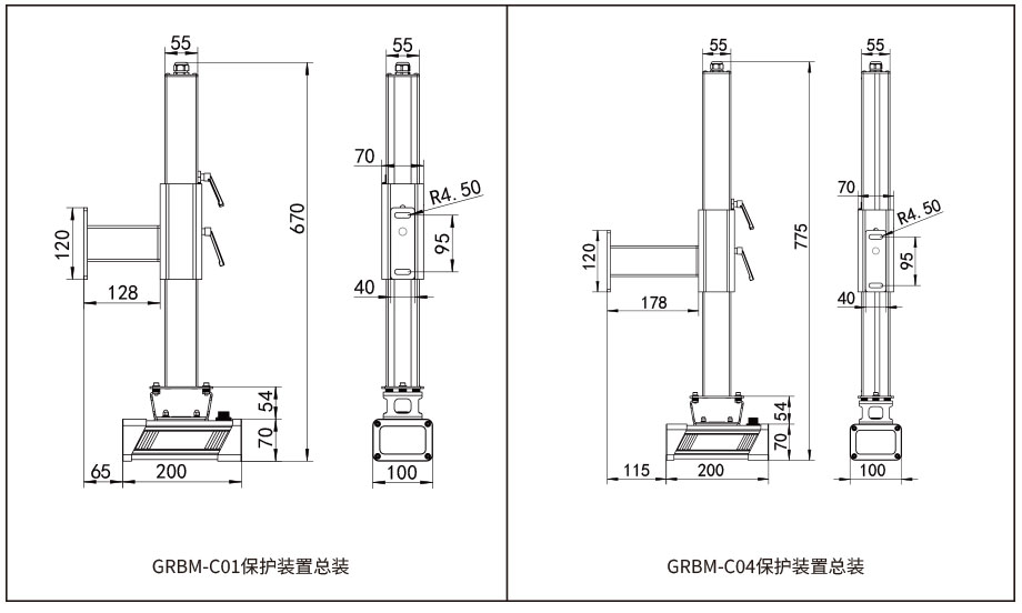 折彎?rùn)C(jī)保護(hù)裝置安裝示意圖